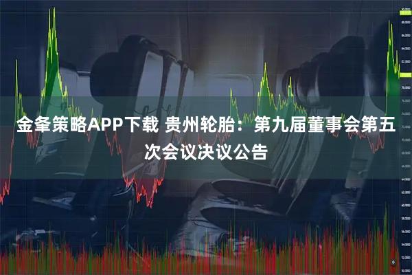 金夆策略APP下载 贵州轮胎：第九届董事会第五次会议决议公告