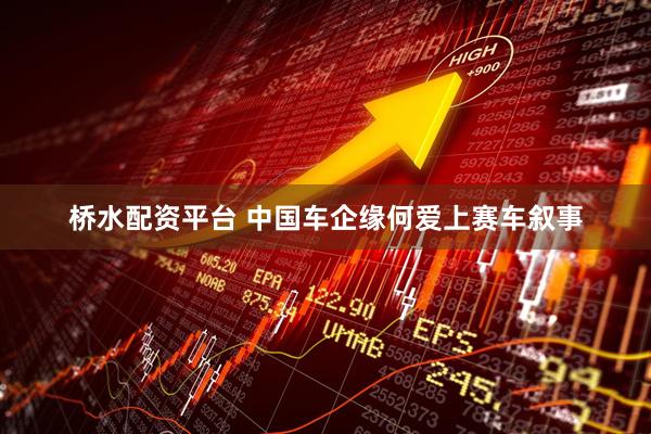 桥水配资平台 中国车企缘何爱上赛车叙事