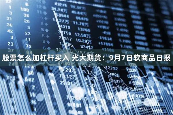 股票怎么加杠杆买入 光大期货：9月7日软商品日报